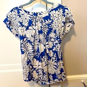 Boden Ravello silk blend flowered blouse